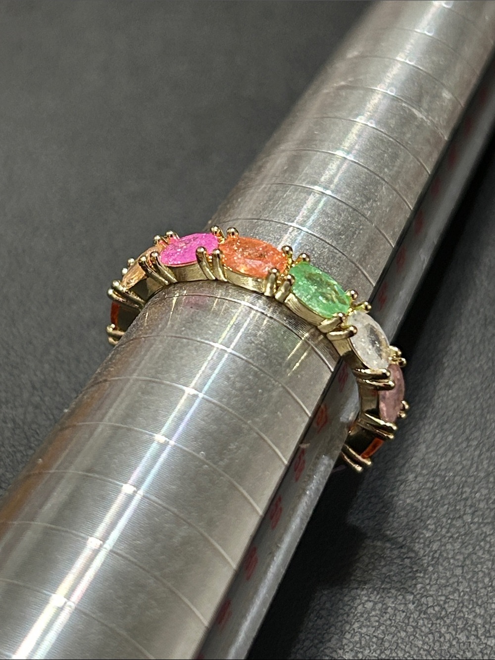 New multicolored gold ring, 7.75